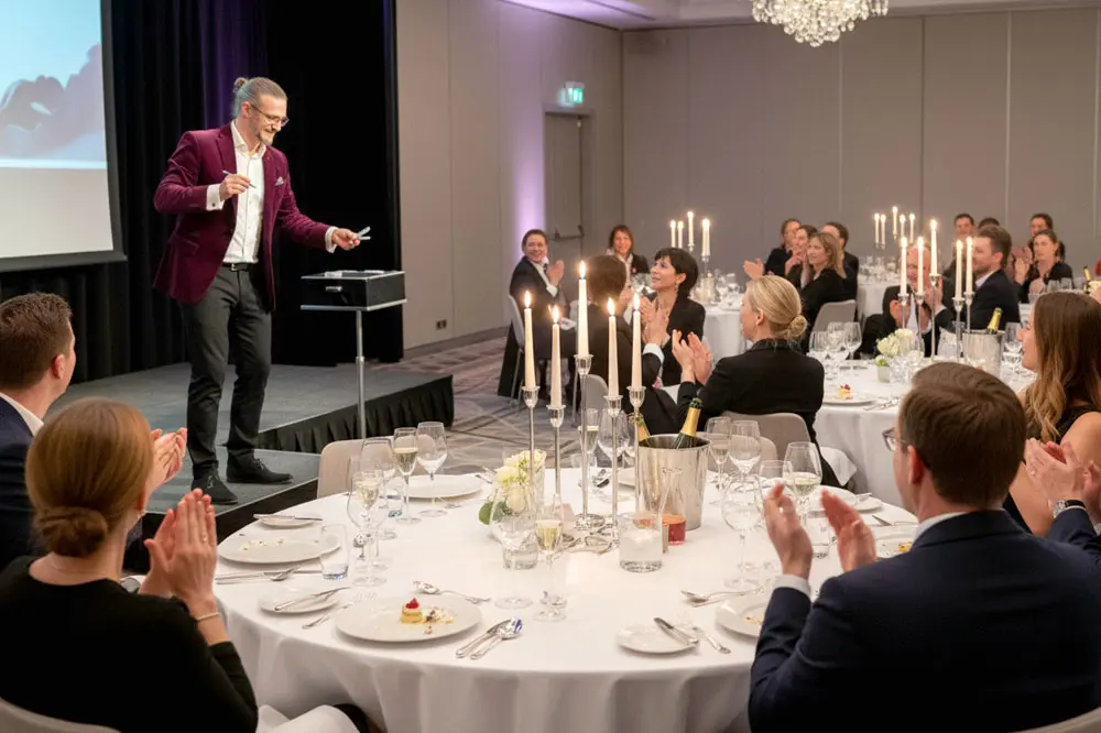 Stand-up Zaubershow in Hamburg als gemeinsamer Programmpunkt